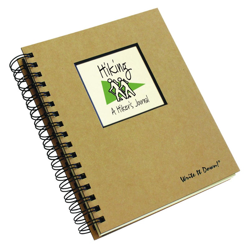 Write it Down series by Journals Unlimited, Guided Journal, Hiking, A Hiker's Journal, Full-size 7.5"x 9", Kraft Hard Cover, Made in USA - Image 3